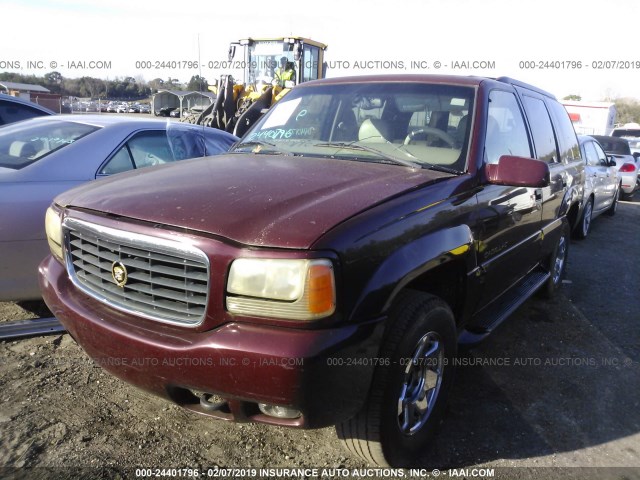 1GYEK13R5XR411474 - 1999 CADILLAC ESCALADE MAROON photo 6