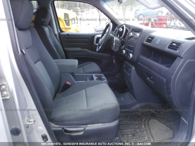 2HJYK16287H552505 - 2007 HONDA RIDGELINE RT SILVER photo 5