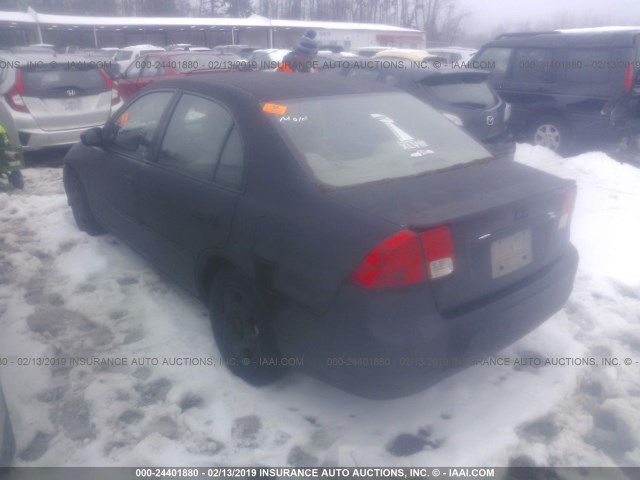 JHMES96693S012669 - 2003 HONDA CIVIC HYBRID BLACK photo 3