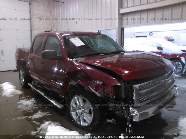 3GCPKSE20DG373944 - 2013 CHEVROLET SILVERADO K1500 LT MAROON photo 1