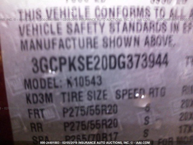 3GCPKSE20DG373944 - 2013 CHEVROLET SILVERADO K1500 LT MAROON photo 9