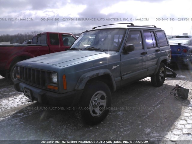 1J4FJ68S6WL261117 - 1998 JEEP CHEROKEE SPORT/CLASSIC ლურჯი ფოტო 2