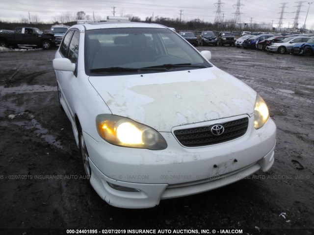 2T1BY32E55C346912 - 2005 TOYOTA COROLLA XRS WHITE photo 6