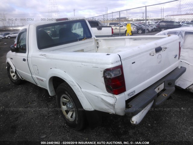 1FTYR10U23TA40746 - 2003 FORD RANGER WHITE photo 3