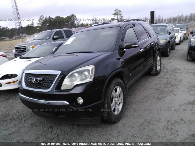 1GKER23D89J115026 - 2009 GMC ACADIA SLT-1 BLACK photo 2