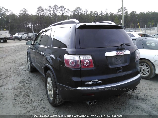 1GKER23D89J115026 - 2009 GMC ACADIA SLT-1 BLACK photo 3