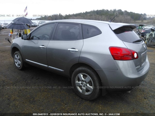 JN8AS5MT7CW611620 - 2012 NISSAN ROGUE S/SV GRAY photo 3