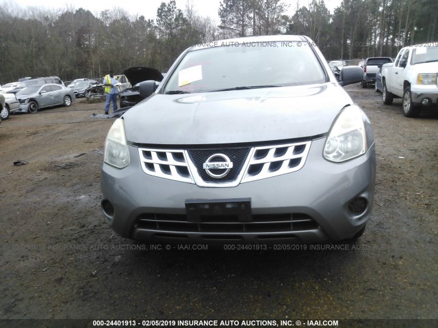 JN8AS5MT7CW611620 - 2012 NISSAN ROGUE S/SV GRAY photo 6