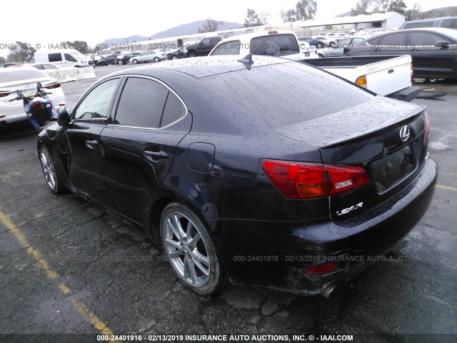 JTHBK262082068496 - 2008 LEXUS IS 250 Dark Blue photo 3