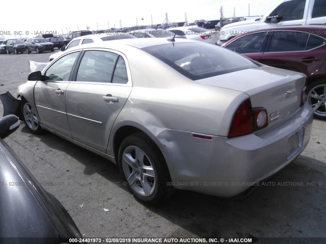 1G1ZG57B294217703 - 2009 CHEVROLET MALIBU LS TAN photo 3