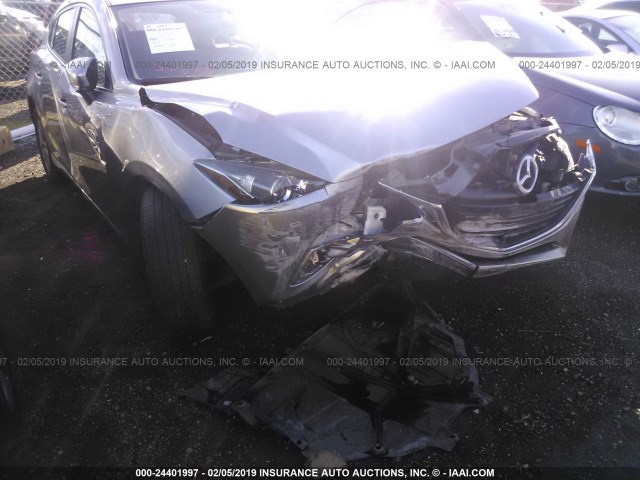 JM1BM1L74E1209612 - 2014 MAZDA 3 TOURING SILVER photo 6