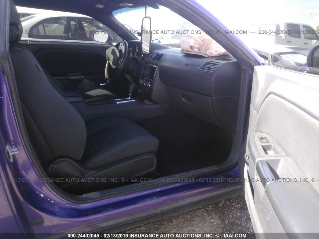 2C3CDYAG6CH208822 - 2012 DODGE CHALLENGER SXT PURPLE photo 5