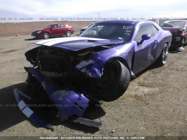 2C3CDYAG6CH208822 - 2012 DODGE CHALLENGER SXT PURPLE photo 6