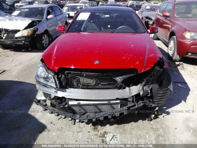 WDDGJ4HB3FG366677 - 2015 MERCEDES-BENZ C 250 RED photo 6