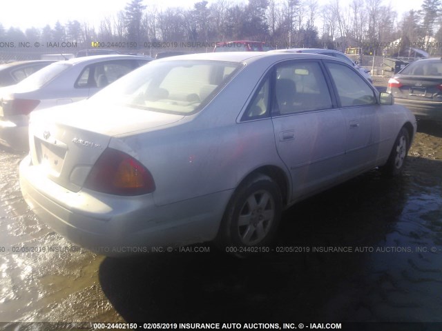 4T1BF28B12U266157 - 2002 TOYOTA AVALON XL/XLS SILVER photo 4