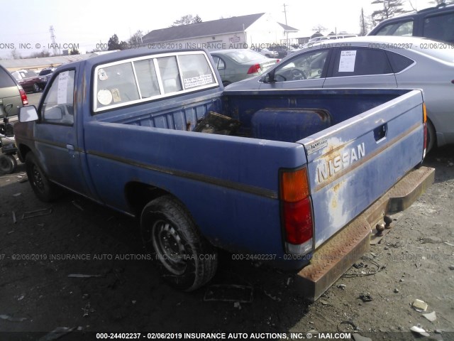 1N6ND11S4GC371362 - 1986 NISSAN D21 SHORT BED BLUE photo 3