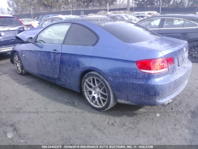 WBAWV53548PF95342 - 2008 BMW 328 XI SULEV BLUE photo 3