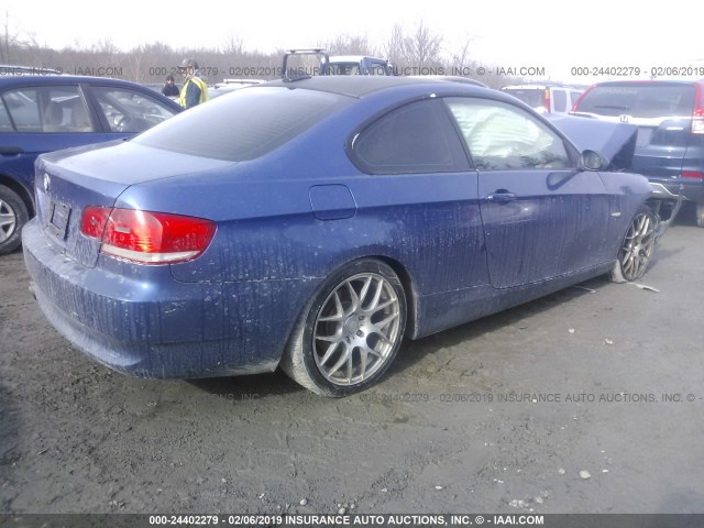 WBAWV53548PF95342 - 2008 BMW 328 XI SULEV BLUE photo 4