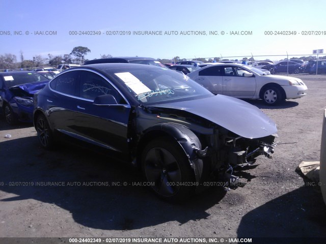 5YJ3E1EA6JF123875 - 2018 TESLA MODEL 3 GRAY photo 1