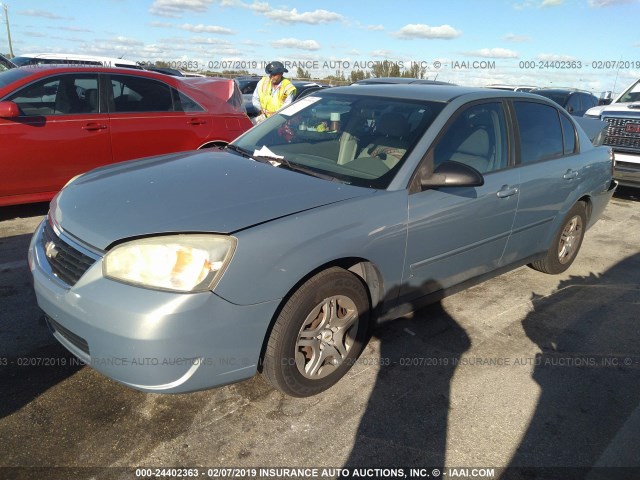 1G1ZS58F17F171377 - 2007 CHEVROLET MALIBU LS BLUE photo 2