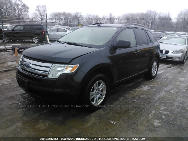 2FMDK36C87BB61702 - 2007 FORD EDGE SE BLACK photo 2