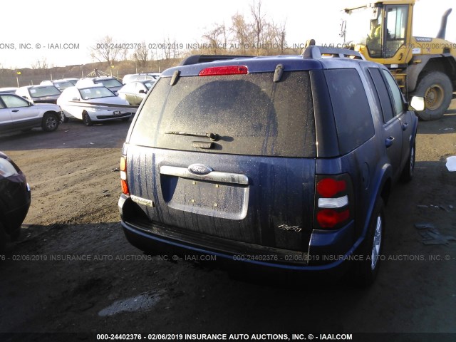 1FMEU73E58UA09691 - 2008 FORD EXPLORER XLT BLUE photo 4