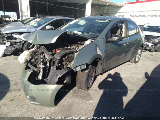 3N1AB61E67L685505 - 2007 NISSAN SENTRA 2.0/2.0S/2.0SL GREEN photo 2