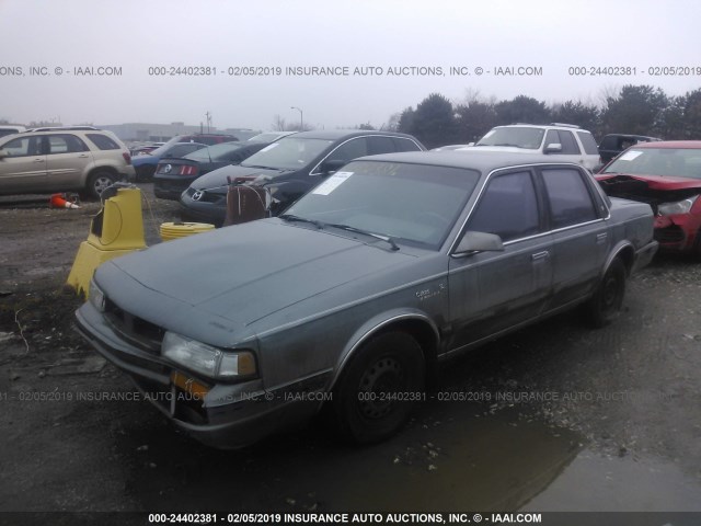 2G3AM54N8L2358834 - 1990 OLDSMOBILE CUTLASS CIERA SL GRAY photo 2