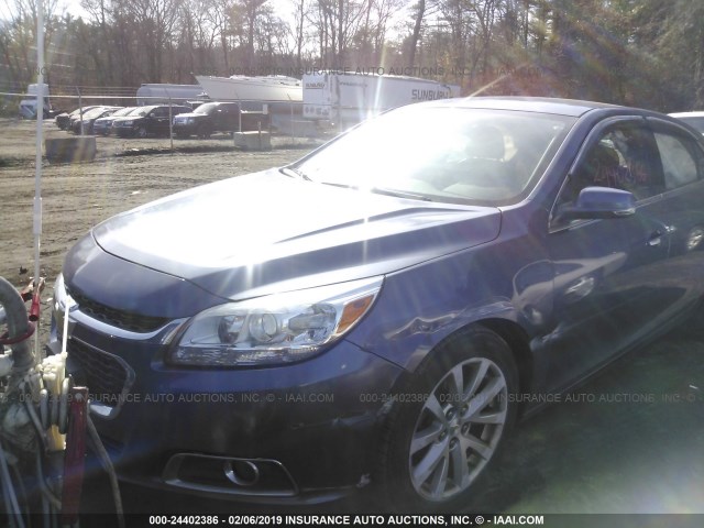 1G11E5SL1EF296749 - 2014 CHEVROLET MALIBU 2LT GRAY photo 2