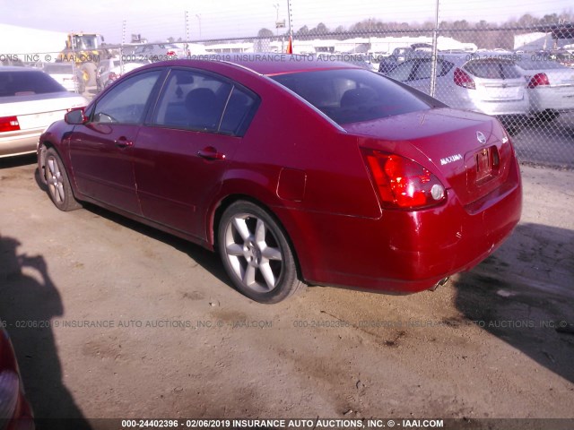 1N4BA41E46C809893 - 2006 NISSAN MAXIMA SE/SL BURGUNDY photo 3