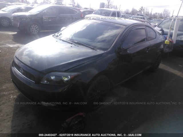 JTKDE177150037716 - 2005 TOYOTA SCION TC BLACK photo 2