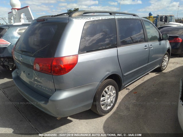 5TDKK4CC6AS310376 - 2010 TOYOTA SIENNA CE/LE BLUE photo 4