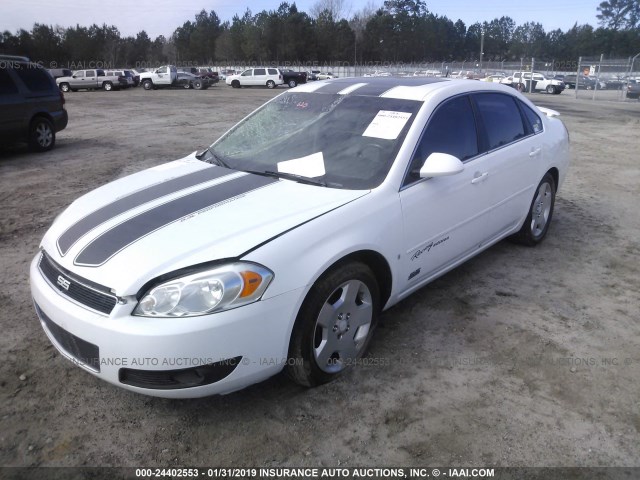 2G1WD58C569290088 - 2006 CHEVROLET IMPALA SUPER SPORT WHITE photo 2