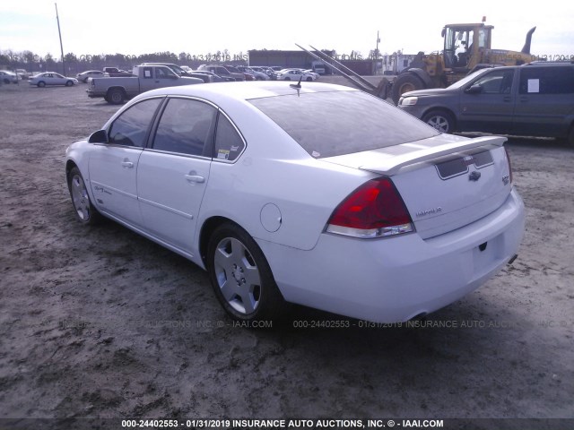 2G1WD58C569290088 - 2006 CHEVROLET IMPALA SUPER SPORT WHITE photo 3