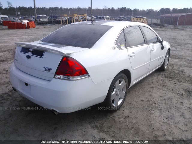 2G1WD58C569290088 - 2006 CHEVROLET IMPALA SUPER SPORT WHITE photo 4