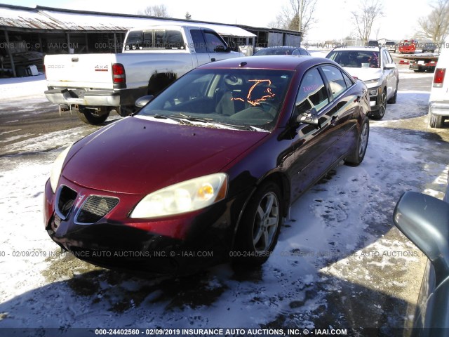 1G2ZH57N694164801 - 2009 PONTIAC G6 GT BURGUNDY photo 2