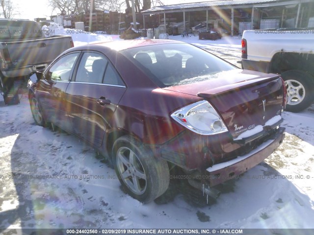 1G2ZH57N694164801 - 2009 PONTIAC G6 GT BURGUNDY photo 3