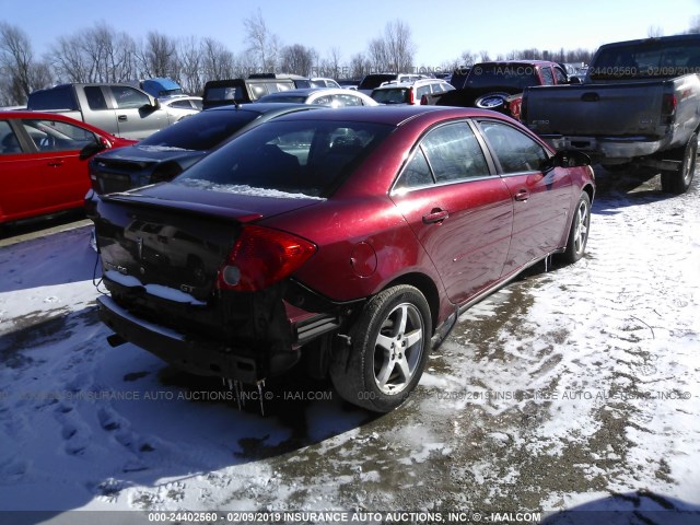 1G2ZH57N694164801 - 2009 PONTIAC G6 GT BURGUNDY photo 4