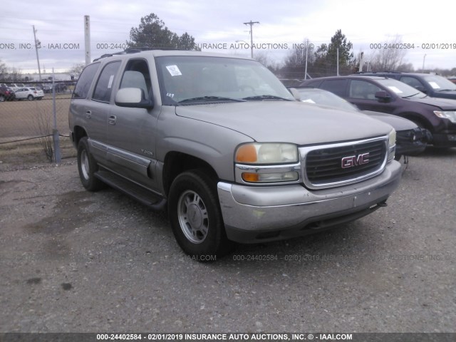 1GKEC13TX1R168268 - 2001 GMC YUKON GRAY photo 1