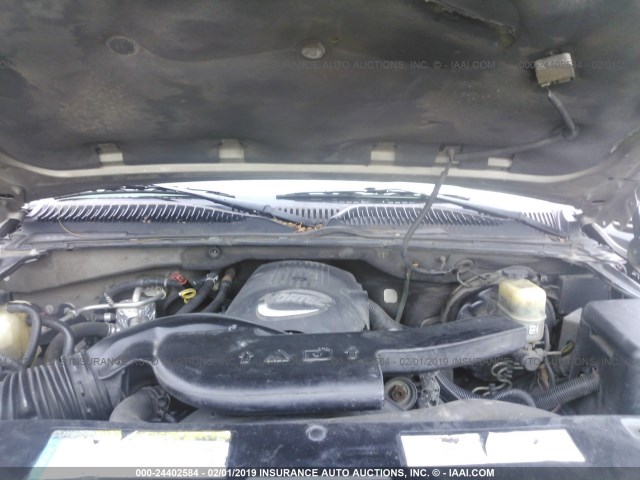 1GKEC13TX1R168268 - 2001 GMC YUKON GRAY photo 10