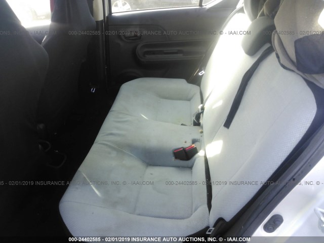 JTDKDTB33F1578280 - 2015 TOYOTA PRIUS C SILVER photo 8