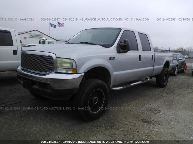 1FTNW21F23EA58282 - 2003 FORD F250 SILVER photo 2