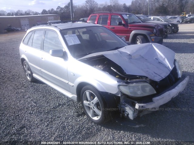 JM1BJ245221615704 - 2002 MAZDA PROTEGE PR5 SILVER photo 1