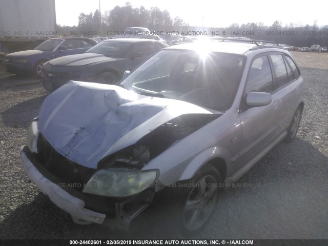 JM1BJ245221615704 - 2002 MAZDA PROTEGE PR5 SILVER photo 2