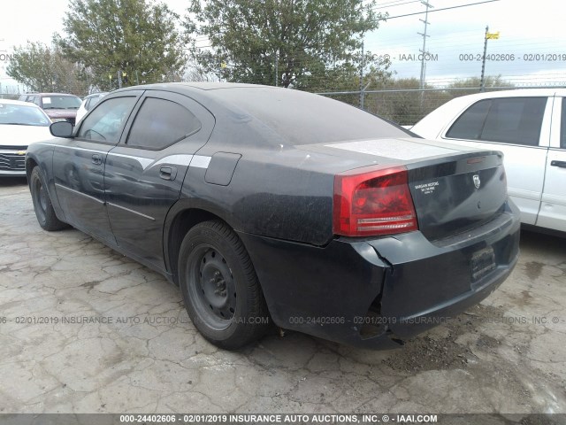 2B3KA43R36H270675 - 2006 DODGE CHARGER SE/SXT BLUE photo 3