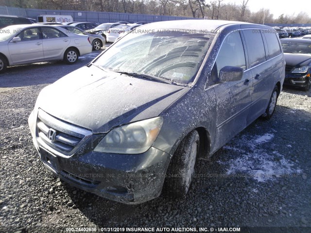 5FNRL38236B087103 - 2006 HONDA ODYSSEY LX GRAY photo 2