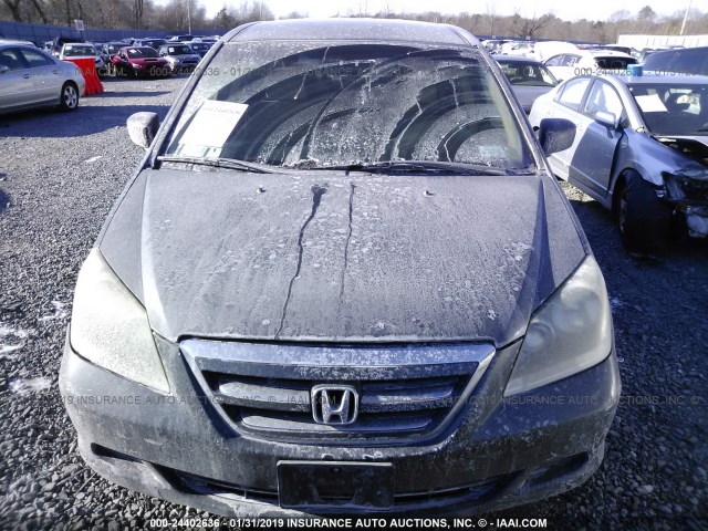 5FNRL38236B087103 - 2006 HONDA ODYSSEY LX GRAY photo 6