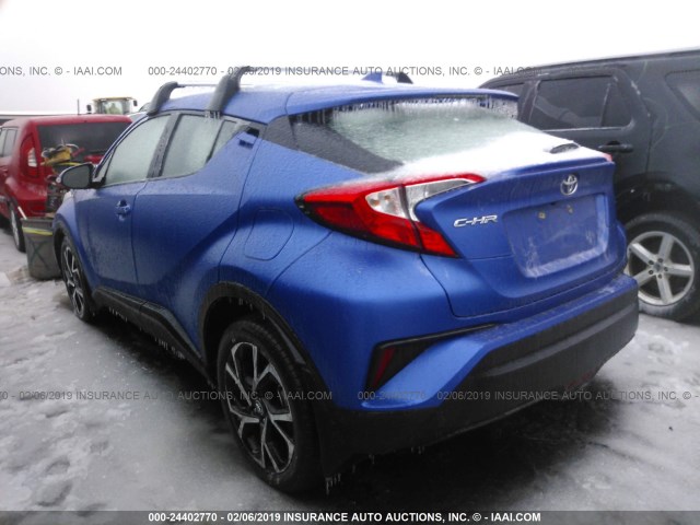 NMTKHMBX9JR018951 - 2018 TOYOTA C-HR XLE/XLE PREMIUM BLUE photo 3