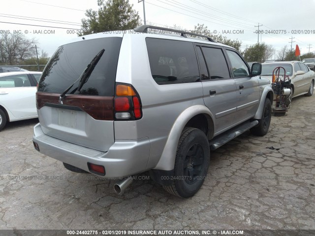 JA4LS31R23J000712 - 2003 MITSUBISHI MONTERO SPORT XLS SILVER photo 4