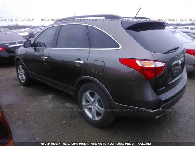 KM8NU13C57U018837 - 2007 HYUNDAI VERACRUZ GLS/SE/LIMITED BROWN photo 3